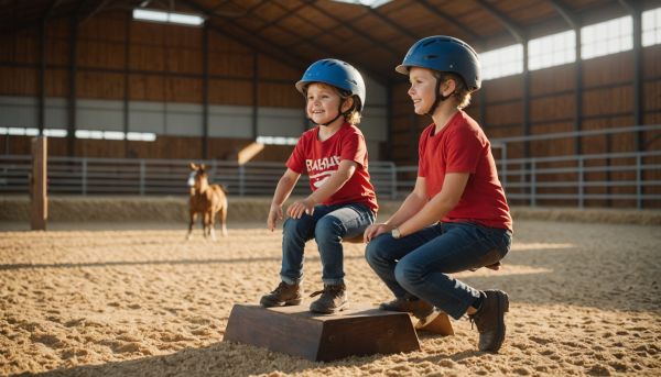 Apprendre l'équilibre par le jeu sur la selle